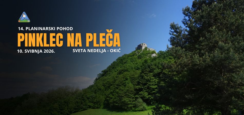 Planinarski pohod “Pinklec na pleča” 2026